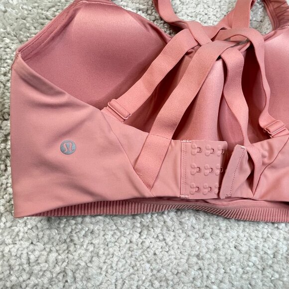 Lululemon Energy Bra High Support Pink Puff 36/DDD - Picture 6 of 10